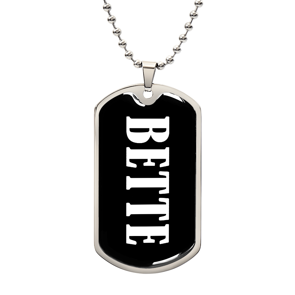Bette v03 - Luxury Dog Tag Necklace