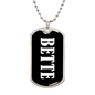 Bette v03 - Luxury Dog Tag Necklace