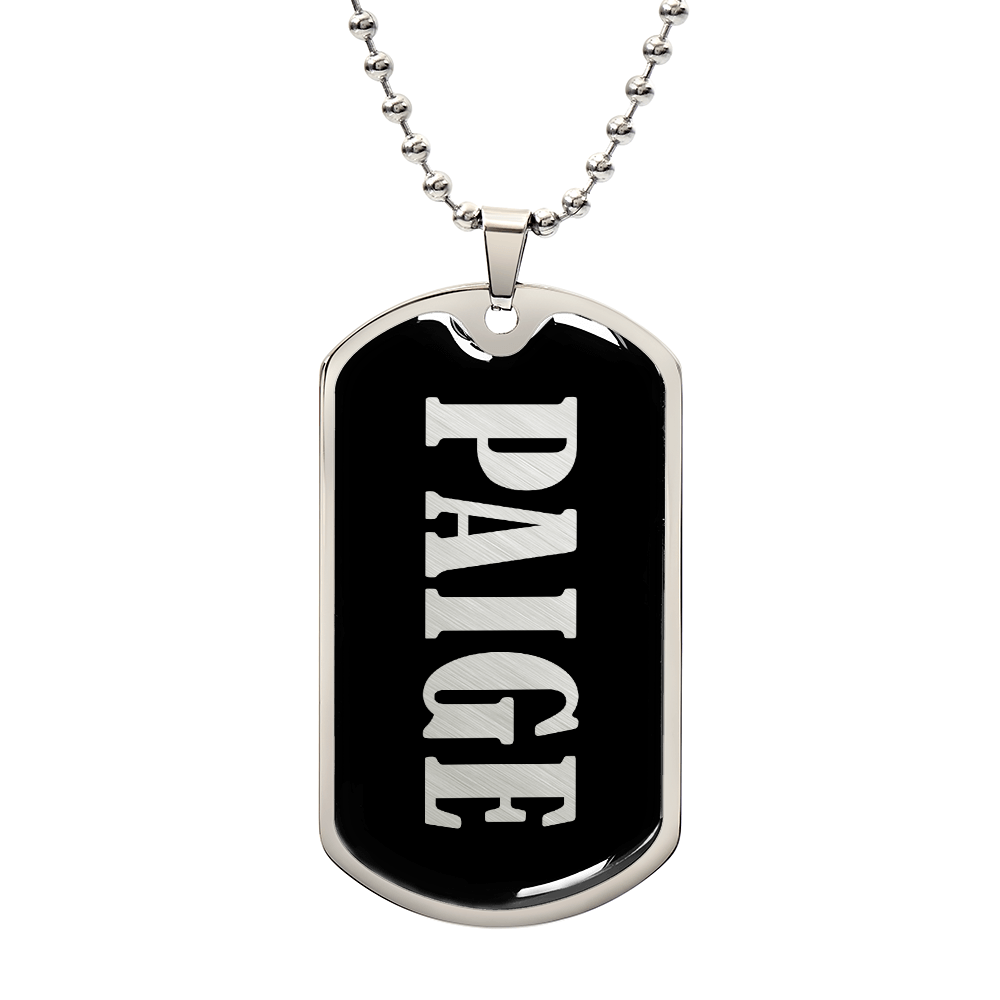 Paige v02 - Luxury Dog Tag Necklace
