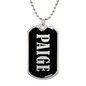Paige v02 - Luxury Dog Tag Necklace