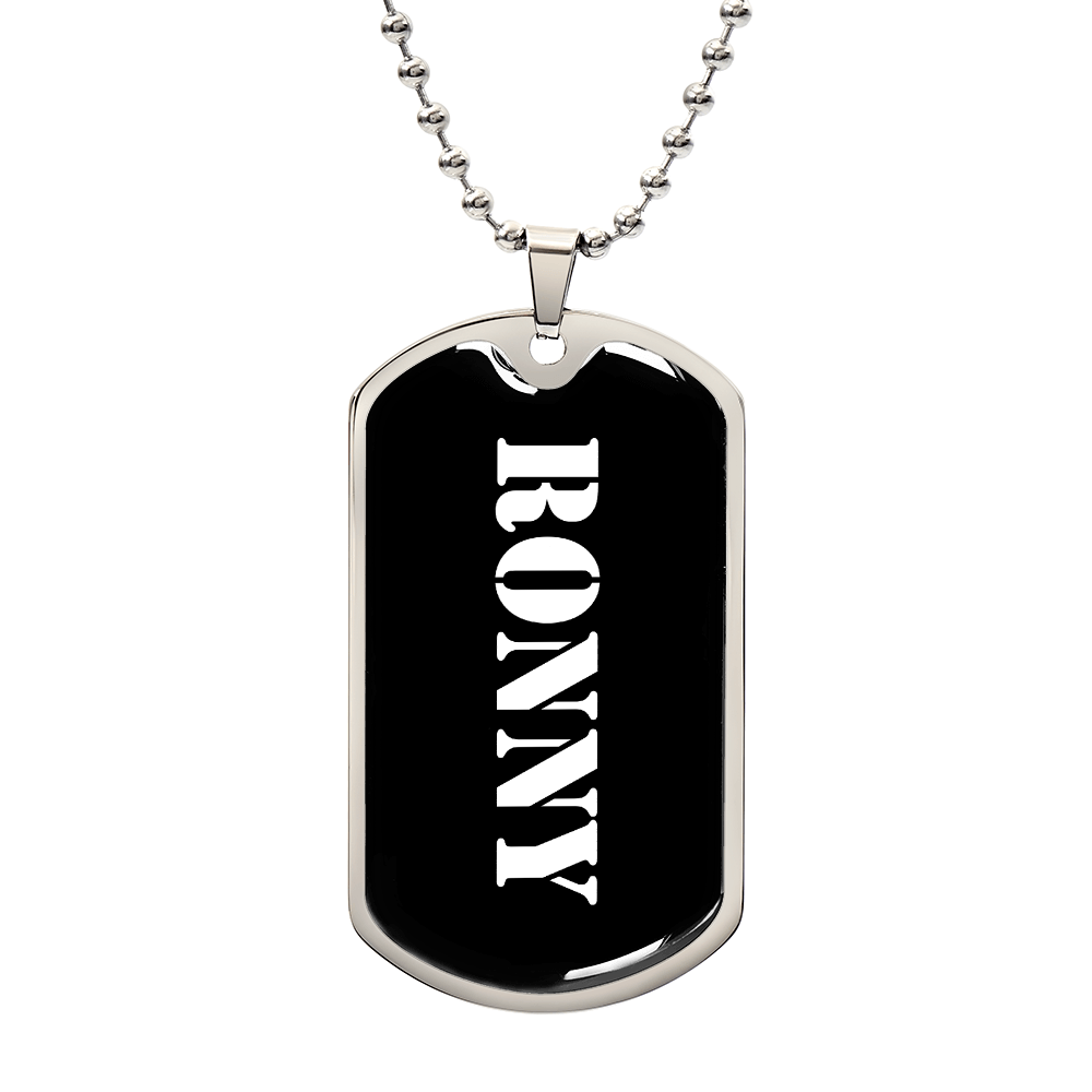 Ronny v3 - Luxury Dog Tag Necklace