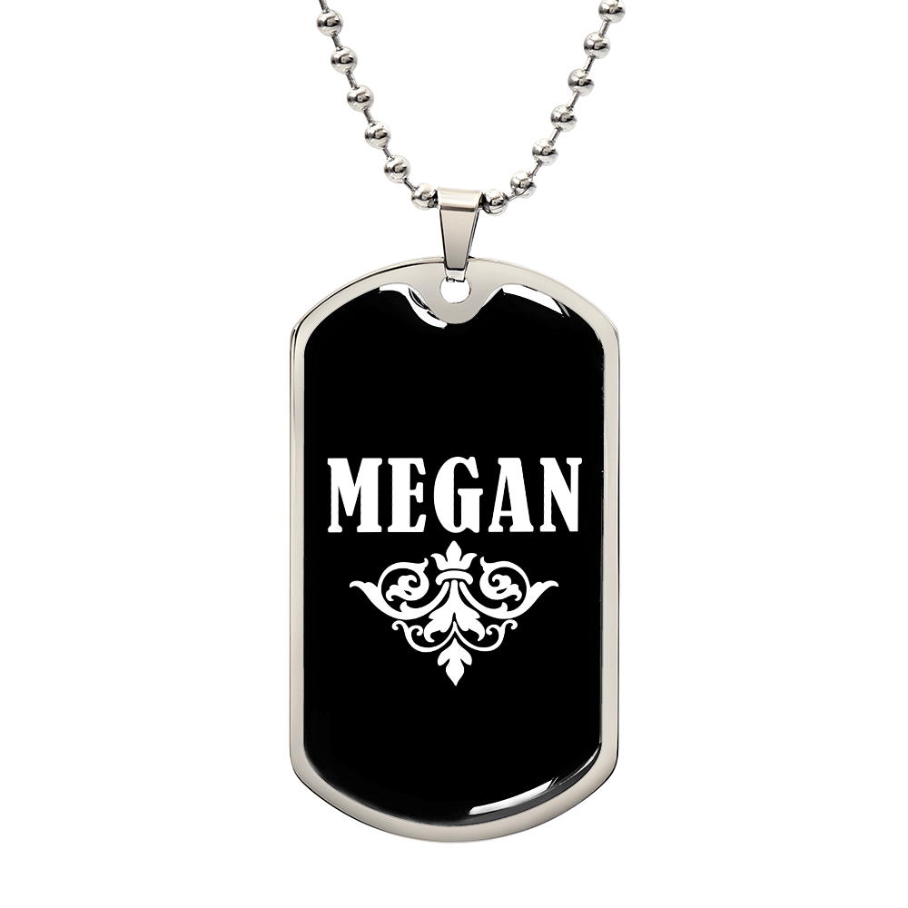 Megan v03a - Luxury Dog Tag Necklace