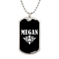 Megan v03a - Luxury Dog Tag Necklace