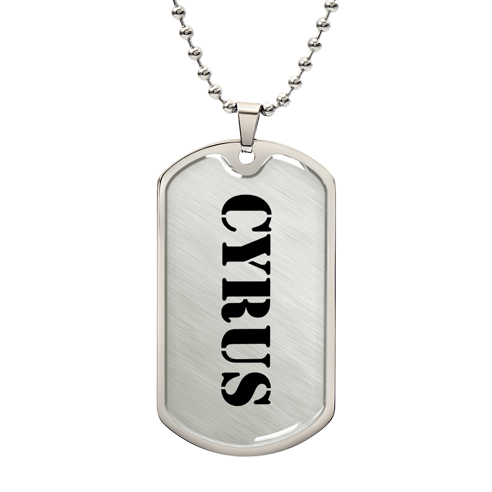 Cyrus - Luxury Dog Tag Necklace