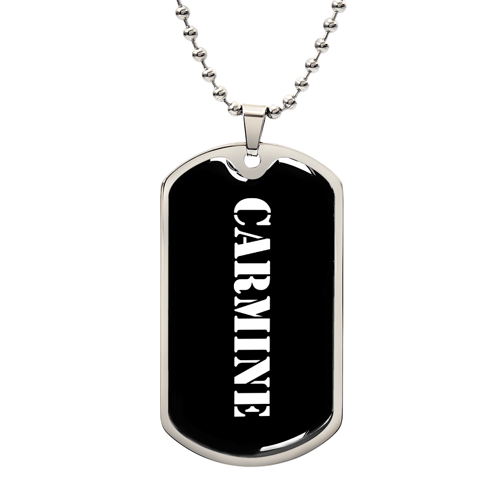 Carmine v3 - Luxury Dog Tag Necklace