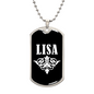 Lisa v03a - Luxury Dog Tag Necklace