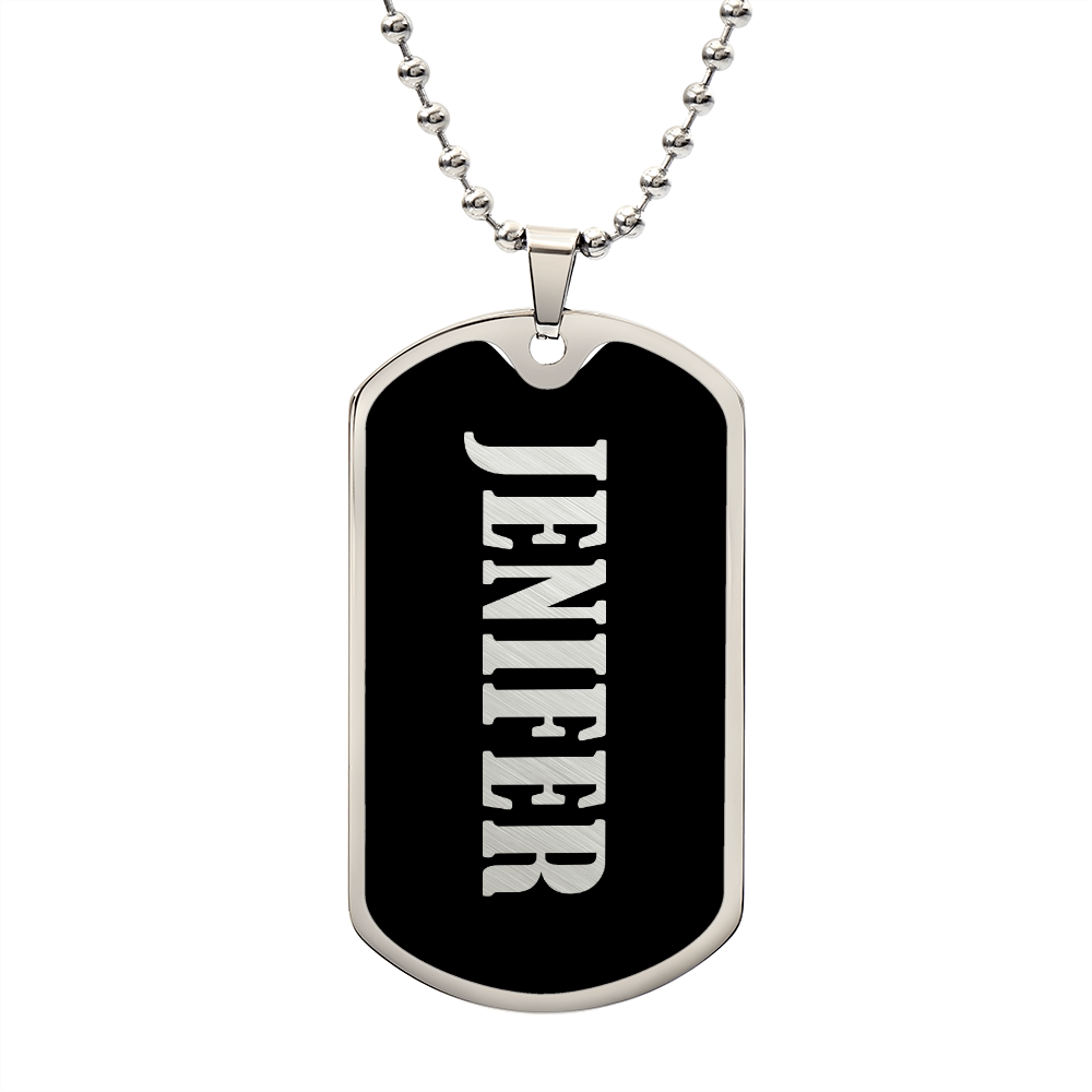 Jenifer v02 - Luxury Dog Tag Necklace