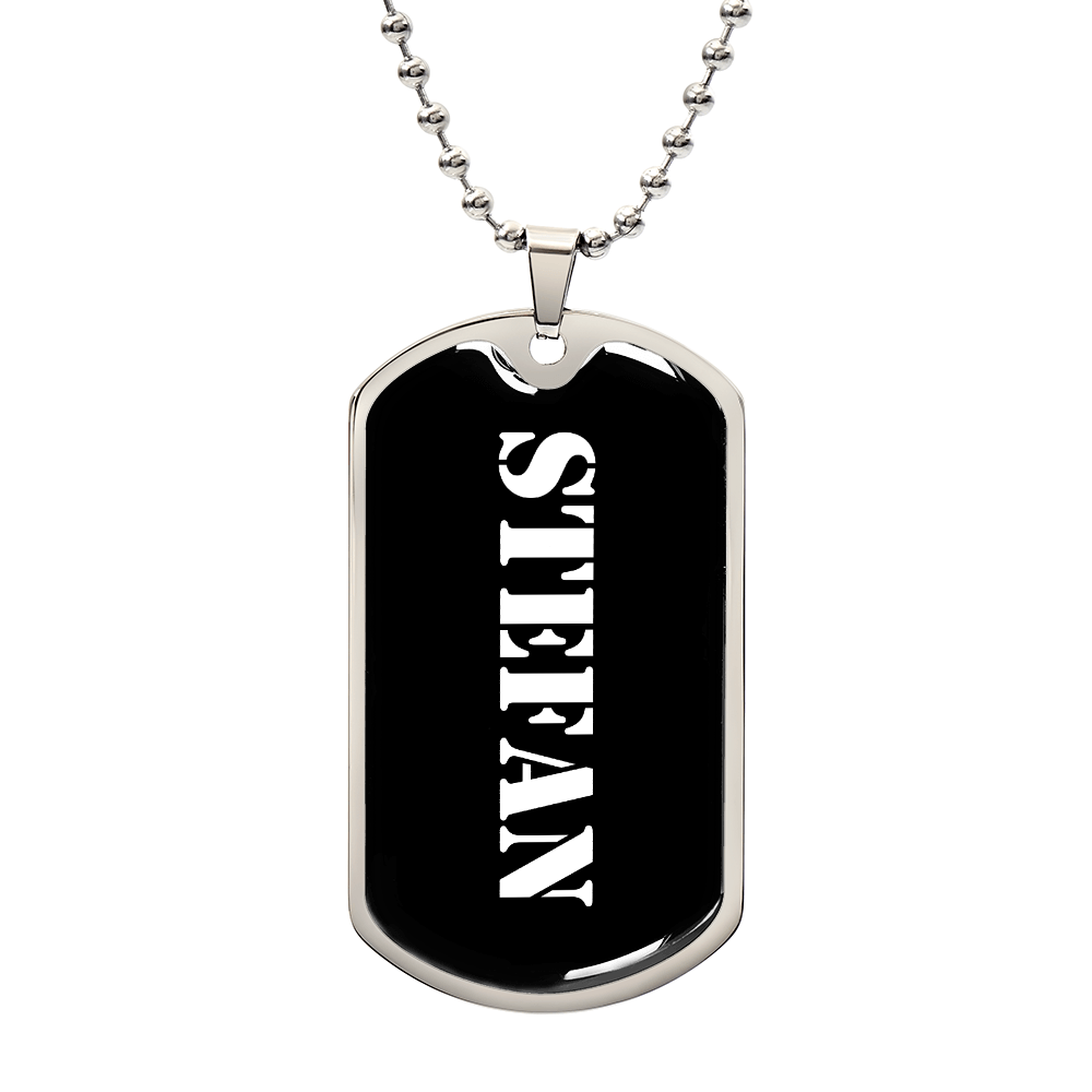 Stefan v3 - Luxury Dog Tag Necklace