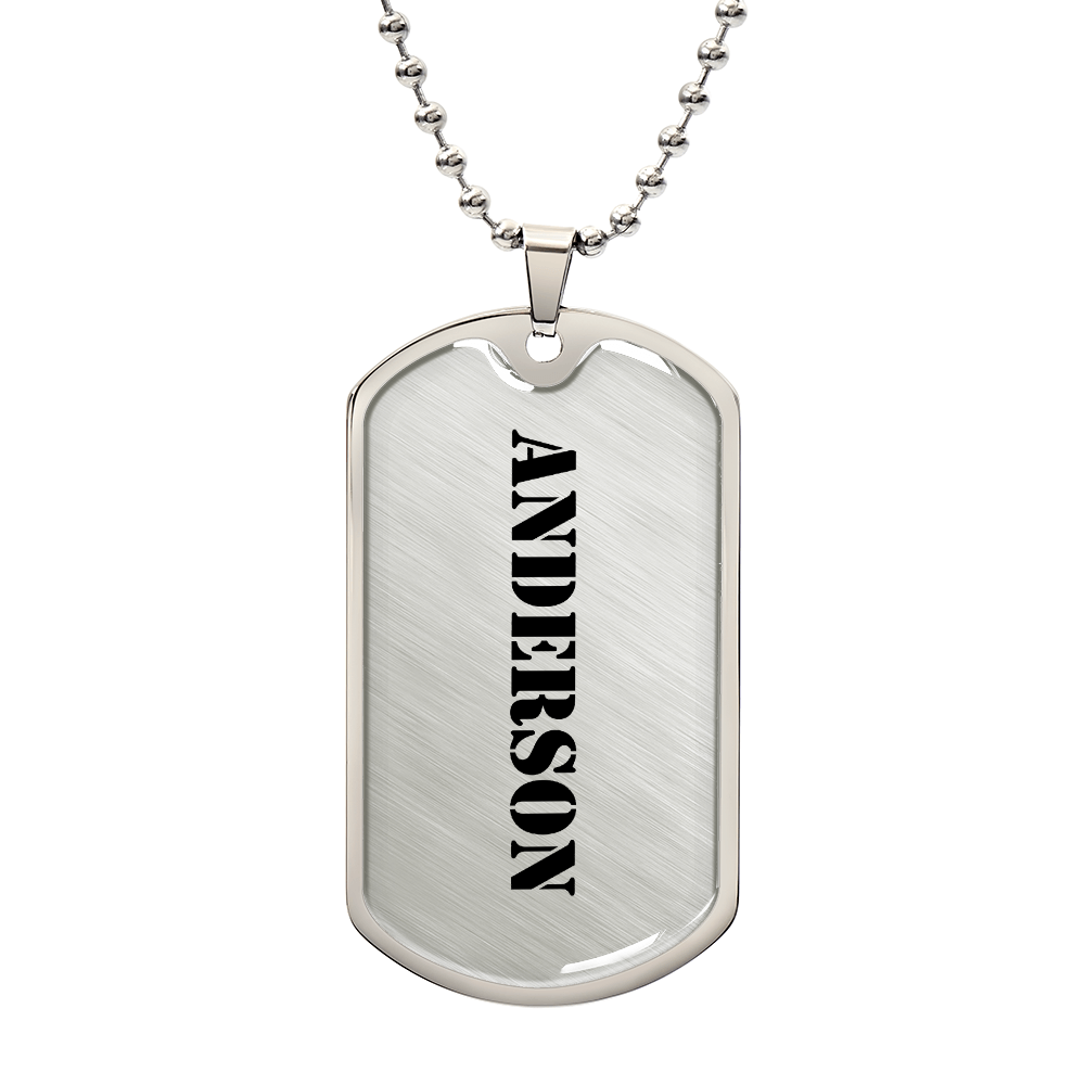 Anderson - Luxury Dog Tag Necklace