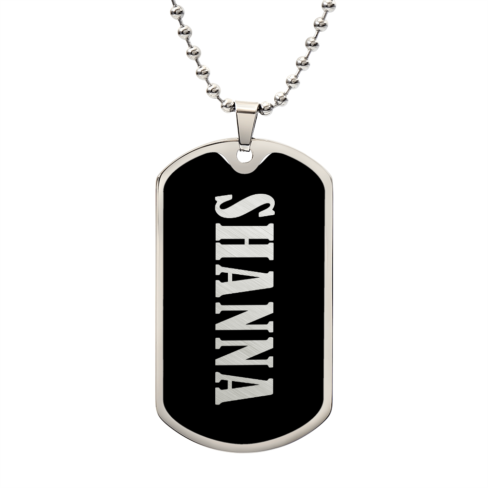 Shanna v02 - Luxury Dog Tag Necklace