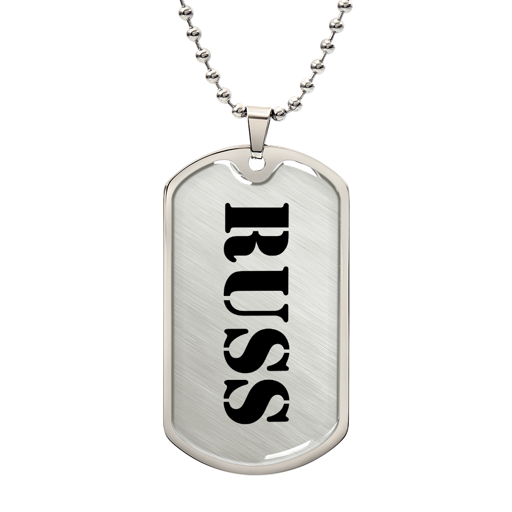 Russ - Luxury Dog Tag Necklace