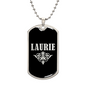 Laurie v02a - Luxury Dog Tag Necklace