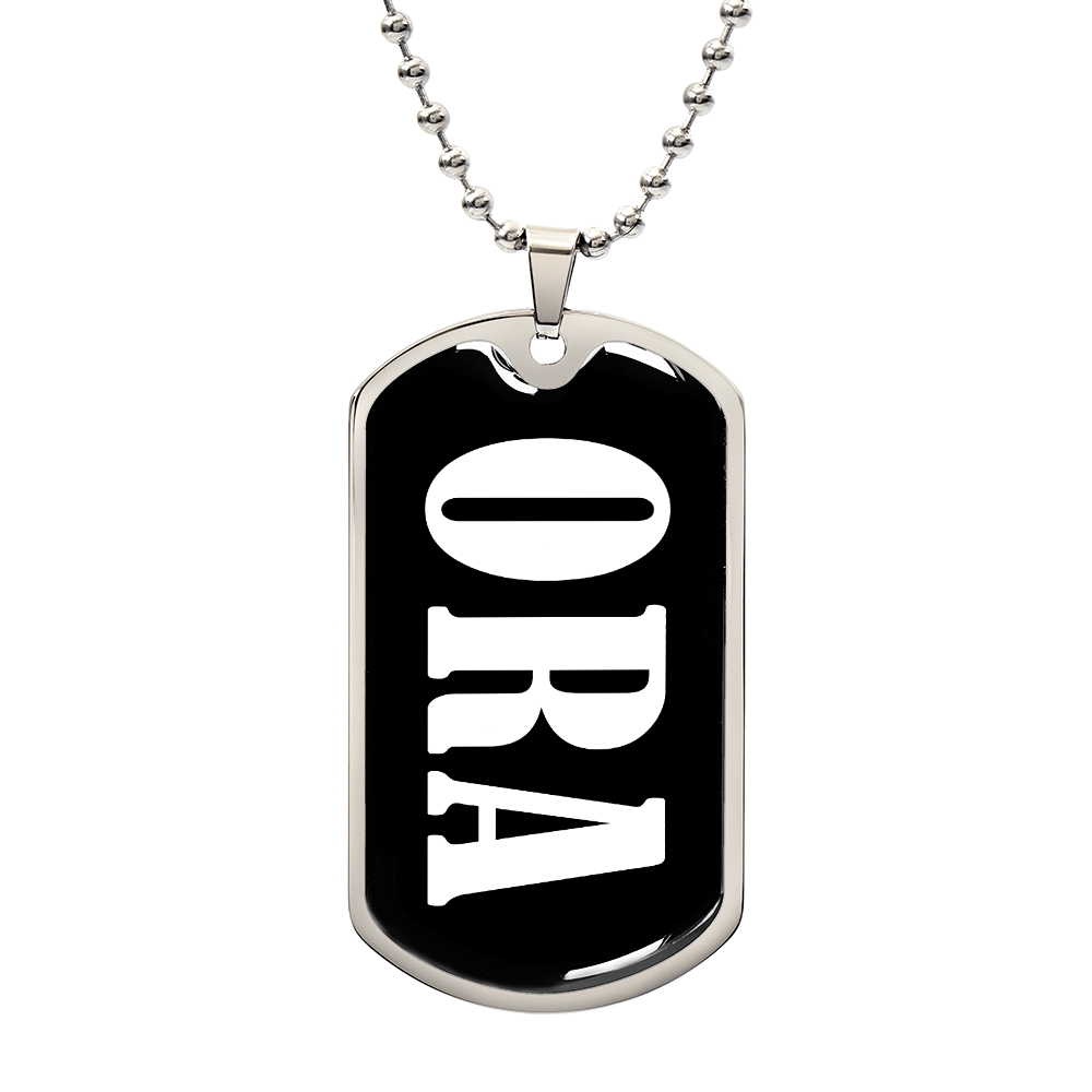 Ora v03 - Luxury Dog Tag Necklace
