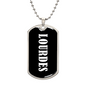Lourdes v03 - Luxury Dog Tag Necklace