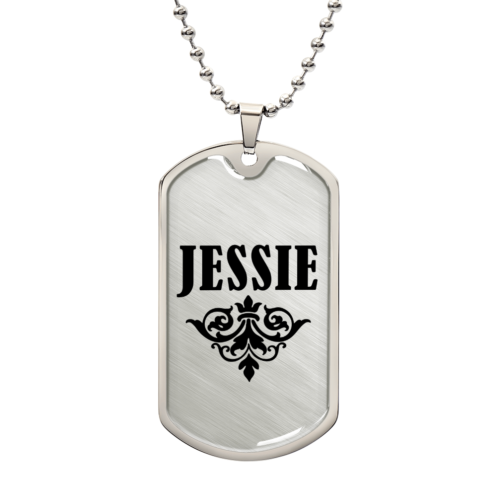 Jessie v01a - Luxury Dog Tag Necklace