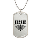 Jessie v01a - Luxury Dog Tag Necklace