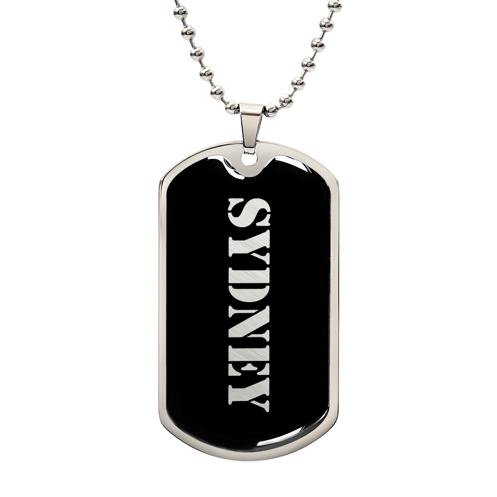 Sydney v2 - Luxury Dog Tag Necklace