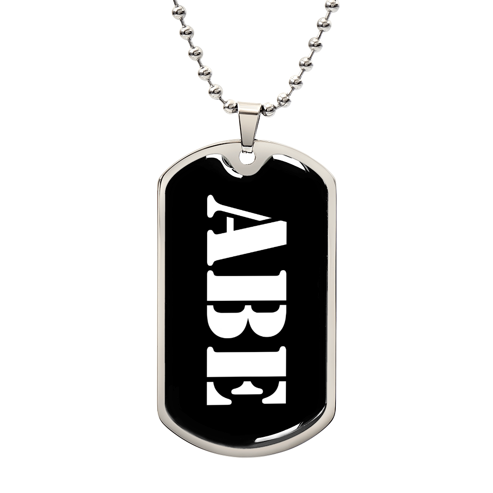 Abe v3 - Luxury Dog Tag Necklace