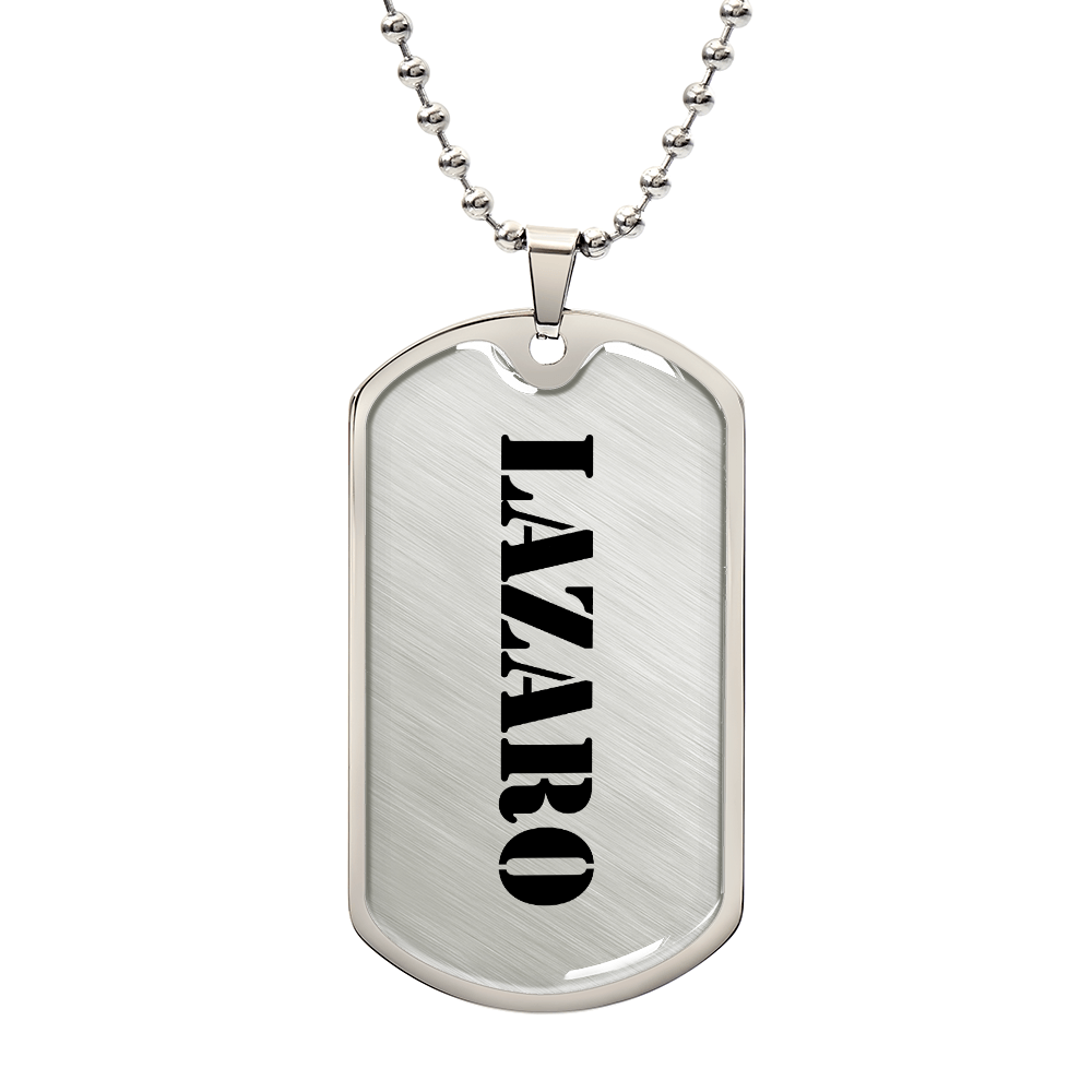 Lazaro - Luxury Dog Tag Necklace