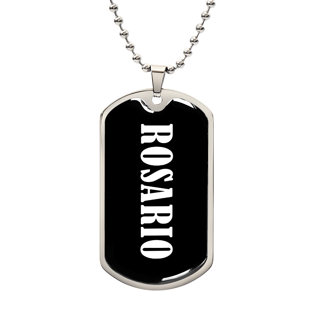 Rosario v03 - Luxury Dog Tag Necklace