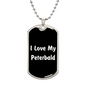 Love My Peterbald v3 - Luxury Dog Tag Necklace