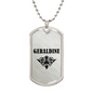 Geraldine v01a - Luxury Dog Tag Necklace