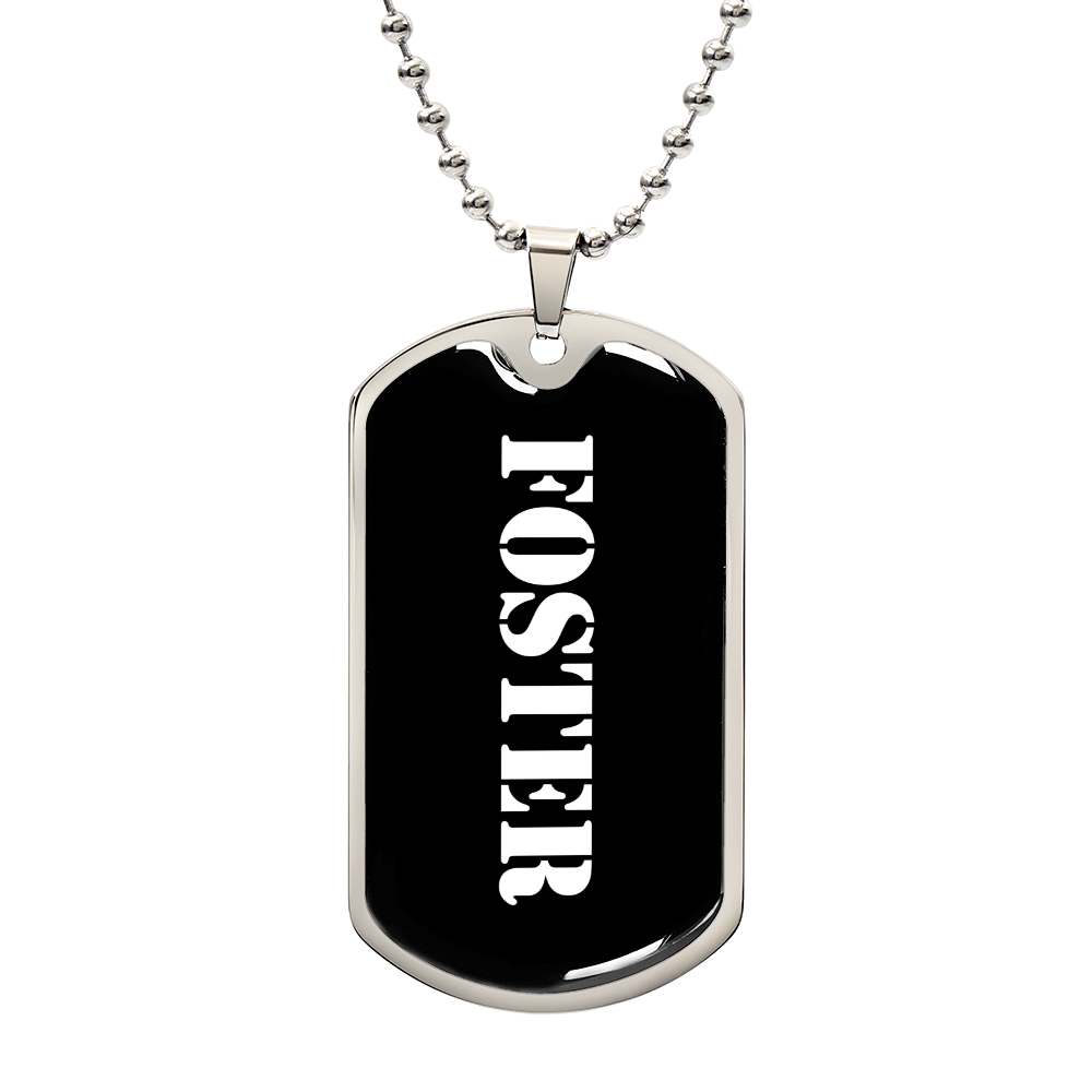Foster v3 - Luxury Dog Tag Necklace