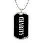 Charity v02 - Luxury Dog Tag Necklace
