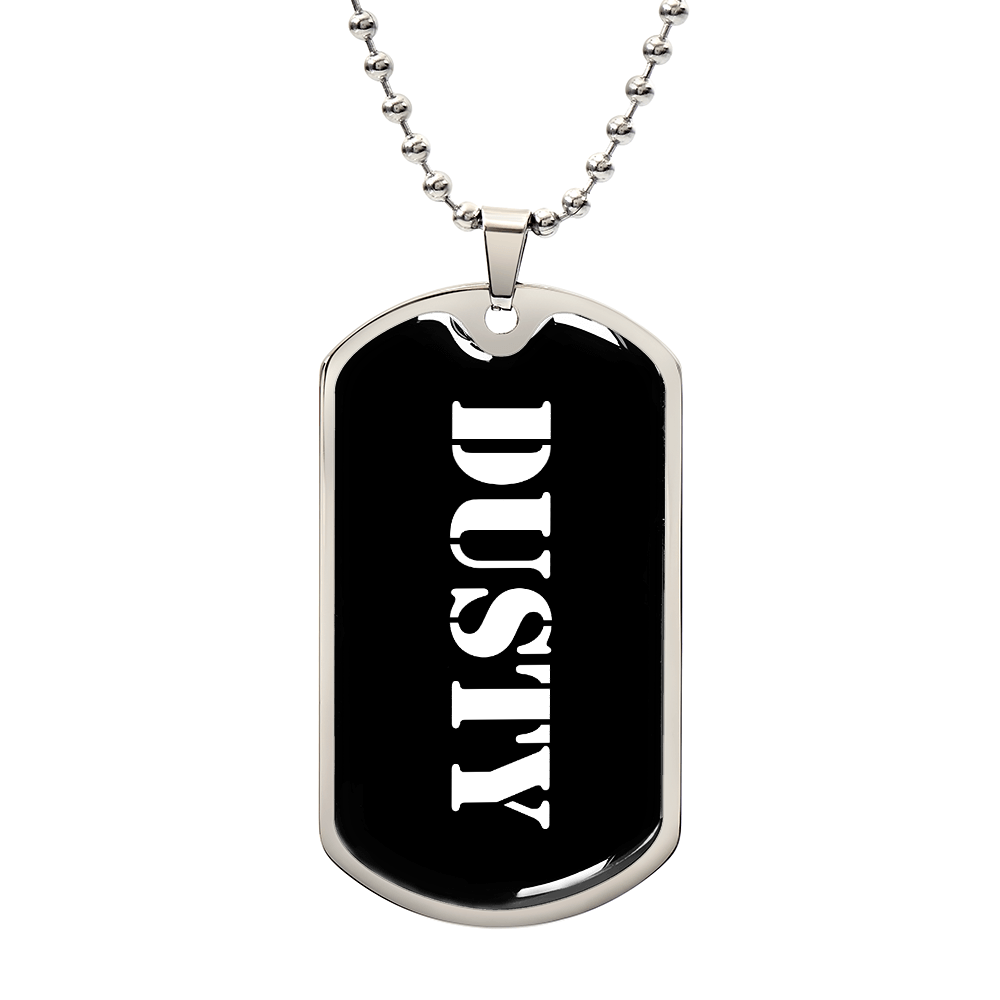 Dusty v3 - Luxury Dog Tag Necklace