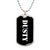 Dusty v3 - Luxury Dog Tag Necklace