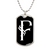 Initial F v001-23 - Luxury Dog Tag Necklace