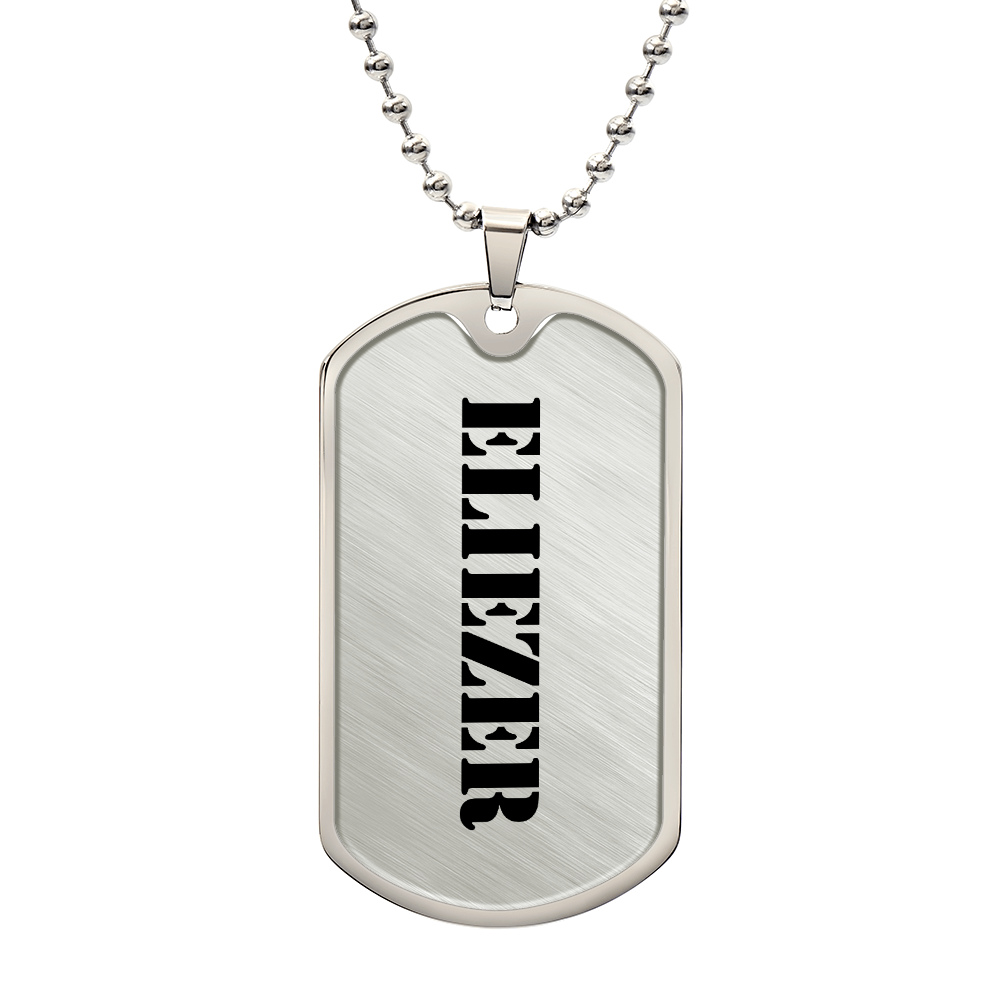 Eliezer - Luxury Dog Tag Necklace