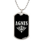 Agnes v02a - Luxury Dog Tag Necklace