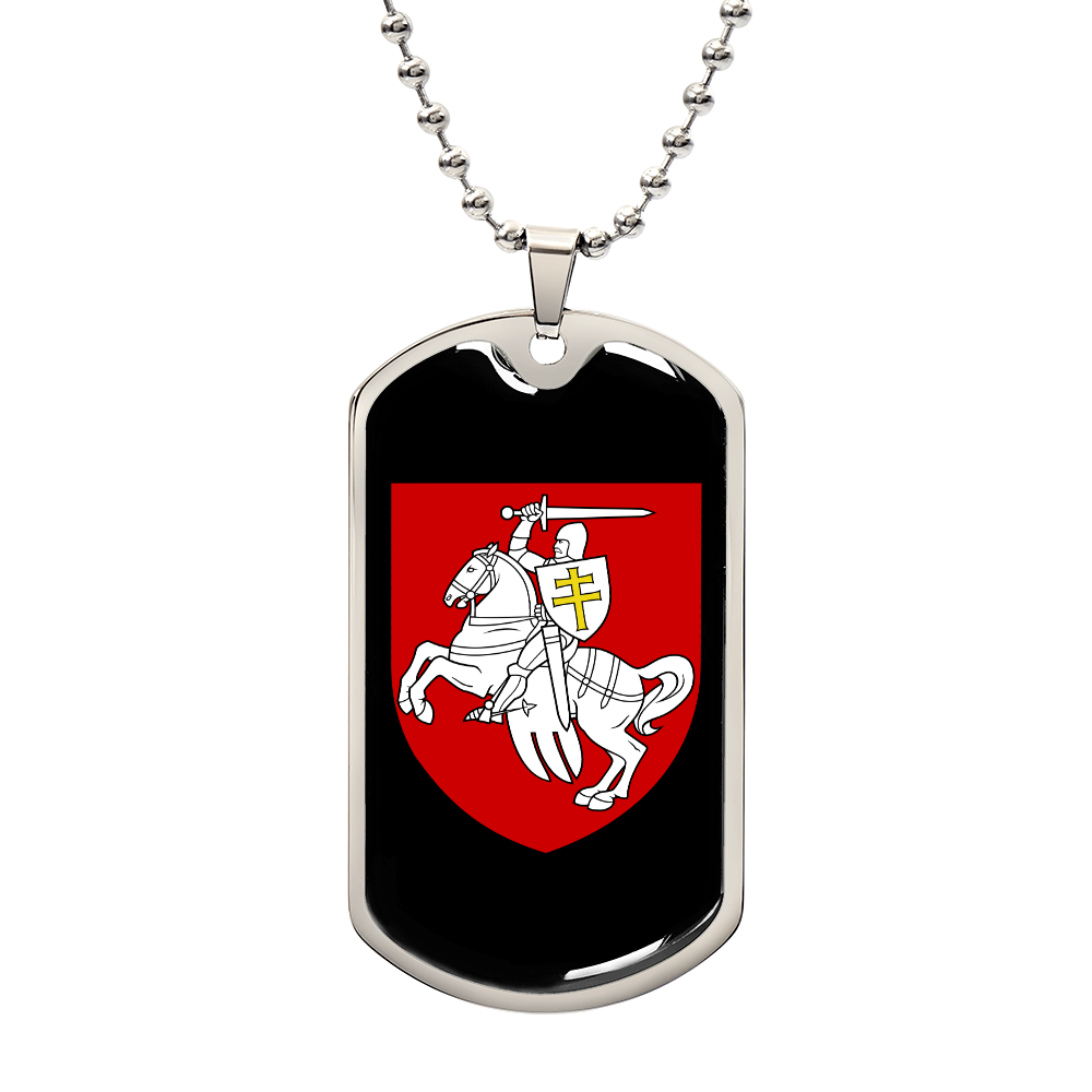 Pahonia (Belarus) v3 - Luxury Dog Tag Necklace