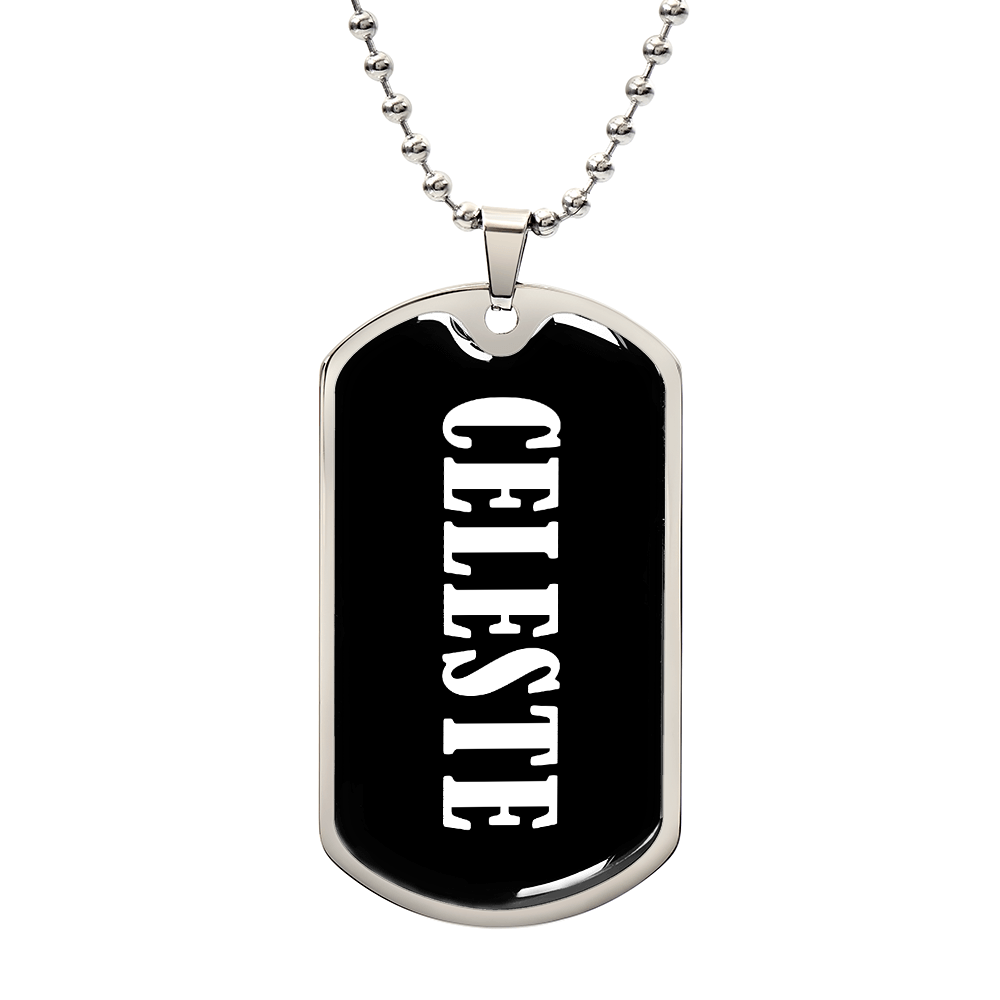 Celeste v03 - Luxury Dog Tag Necklace