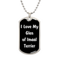 Love My Glen of Imaal Terrier v6 - Luxury Dog Tag Necklace