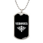 Veronica v03a - Luxury Dog Tag Necklace