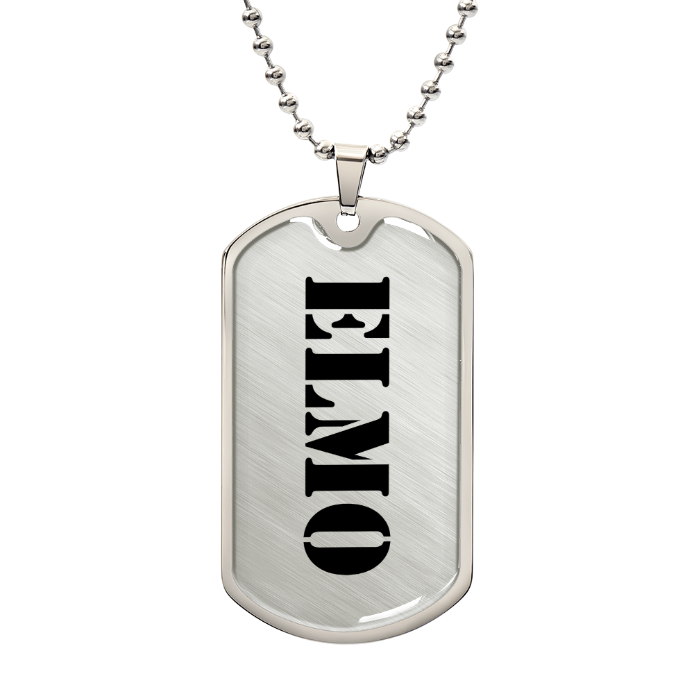 Elmo - Luxury Dog Tag Necklace