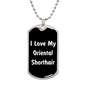 Love My Oriental Shorthair v3 - Luxury Dog Tag Necklace