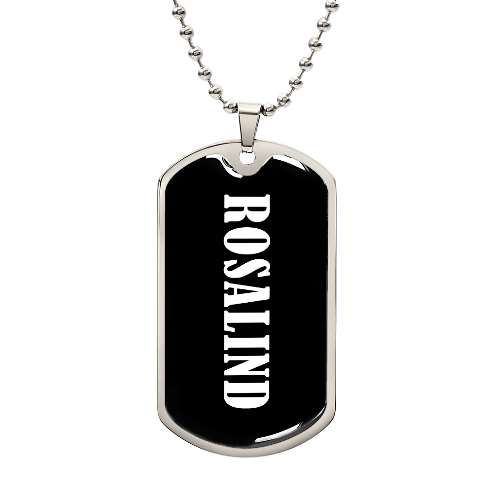 Rosalind v03 - Luxury Dog Tag Necklace
