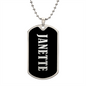 Janette v02 - Luxury Dog Tag Necklace