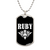 Ruby v03a - Luxury Dog Tag Necklace