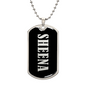 Sheena v02 - Luxury Dog Tag Necklace