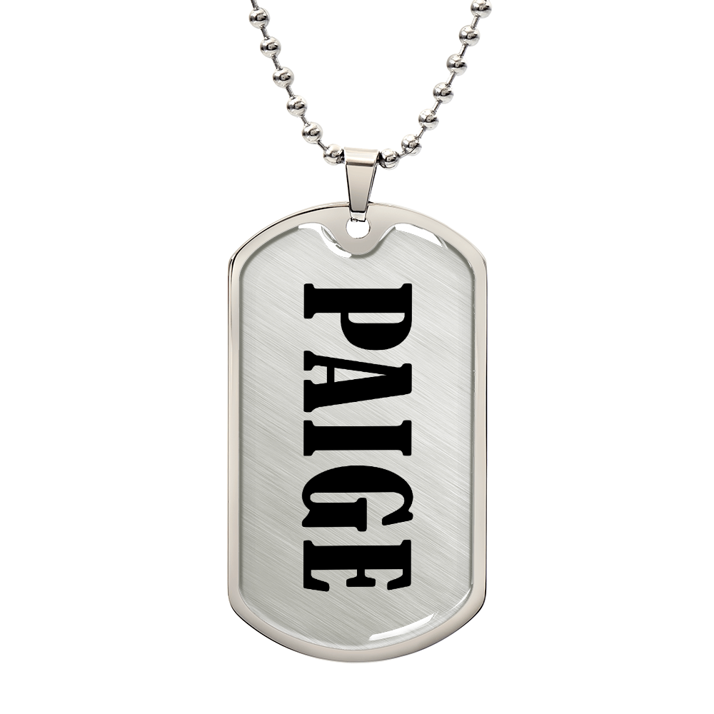 Paige v01 - Luxury Dog Tag Necklace