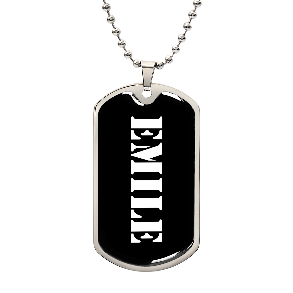 Emile v3 - Luxury Dog Tag Necklace