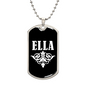 Ella v03a - Luxury Dog Tag Necklace