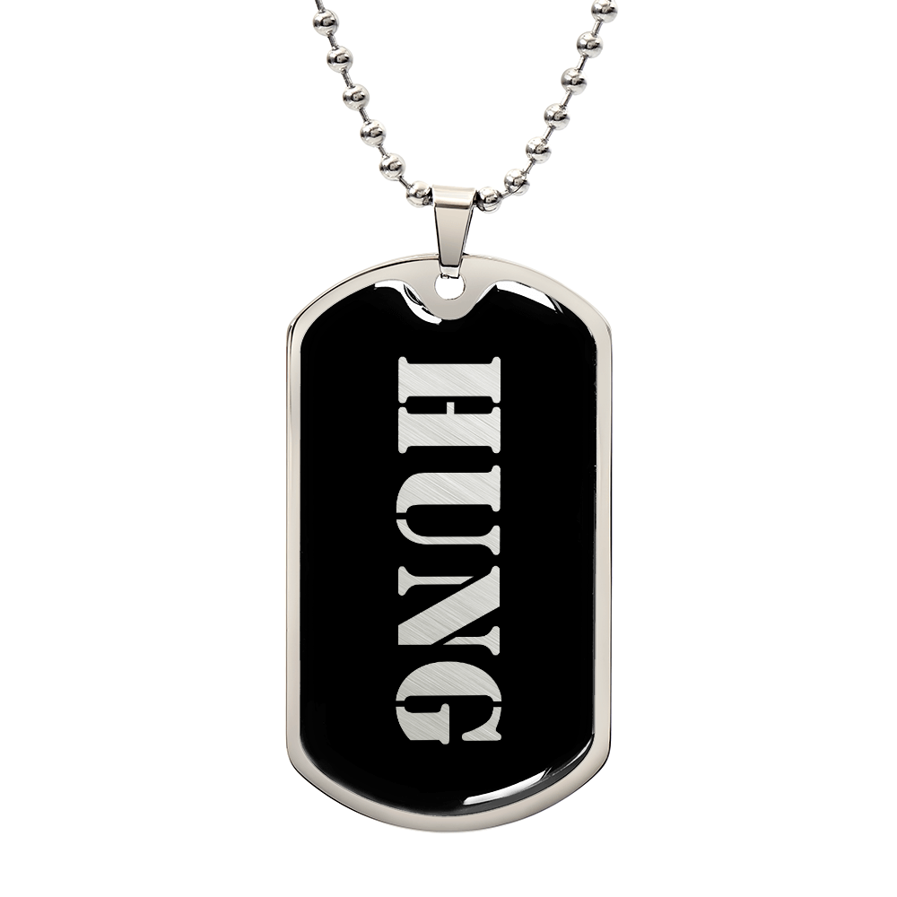 Hung v2 - Luxury Dog Tag Necklace