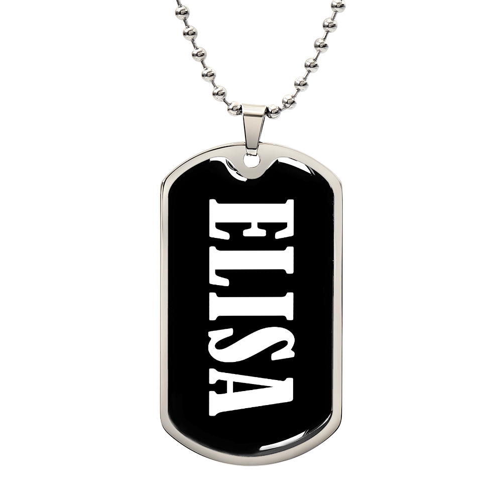 Elisa v03 - Luxury Dog Tag Necklace