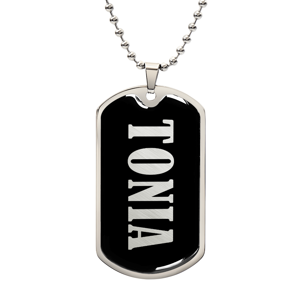 Tonia v02 - Luxury Dog Tag Necklace