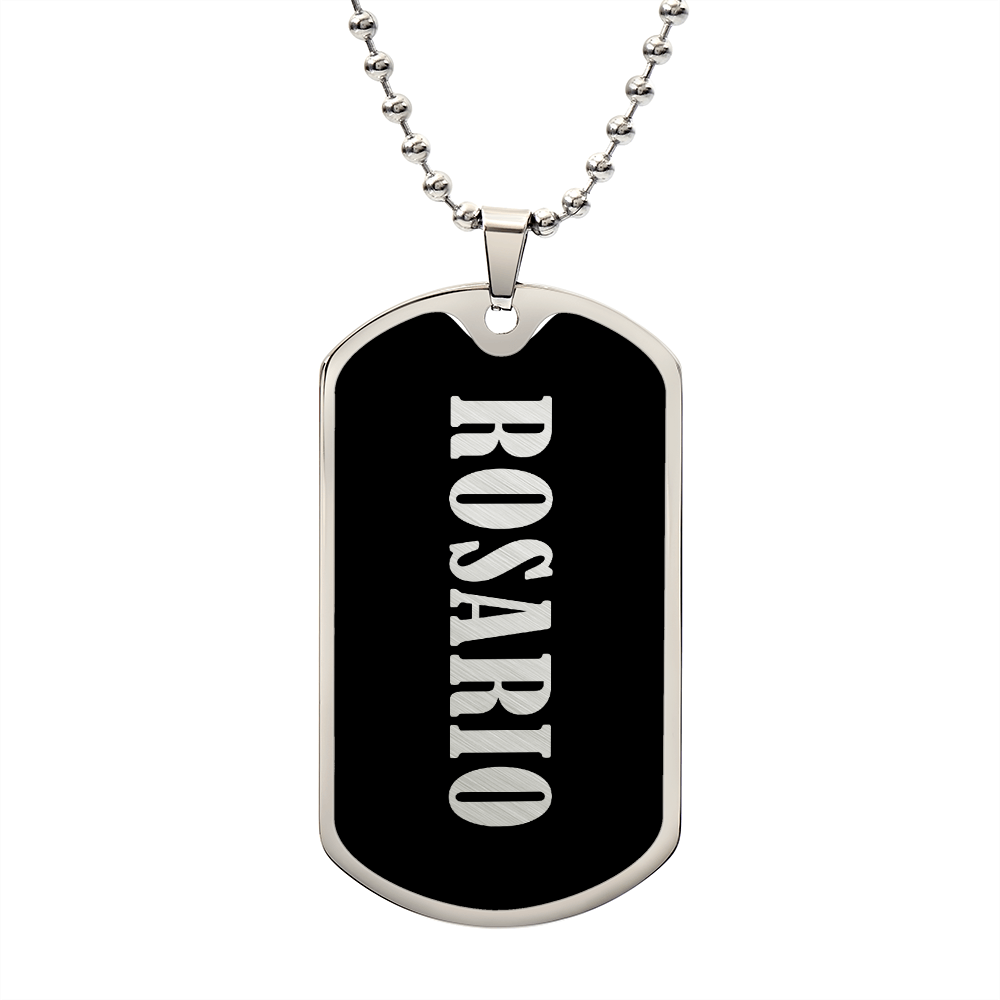 Rosario v02 - Luxury Dog Tag Necklace